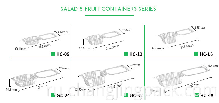SALAD&FRUIT CONTAINERS SERIES:HC-08/12/16/24/32/48(8/12/16/24/32/48Oz)